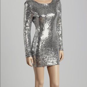 Silver party dress